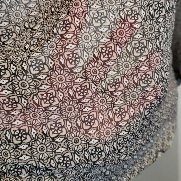 LIZ Claiborne Sheer Tunic Pheasant Top L EUC - Picture 3 of 8